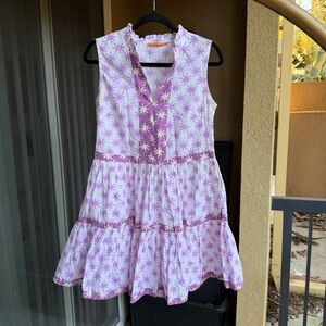 Oliphant Lavender and White Star Dress